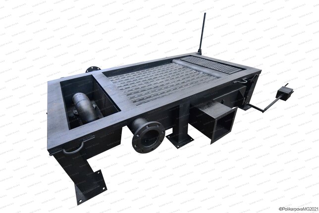 Топка с ручными поворотными колосниками котла КВм-2.5