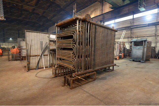 Твердотопливный котел 750 кВт - изготовление